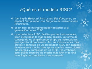 Modelos risc y cisc | PPT