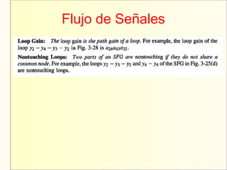 Flujo de Señales
 