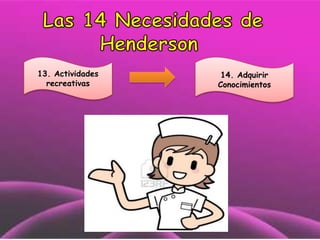 13. Actividades
recreativas

14. Adquirir
Conocimientos

 