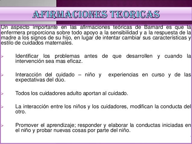 (Modelos y teorías) t. kathry barnard