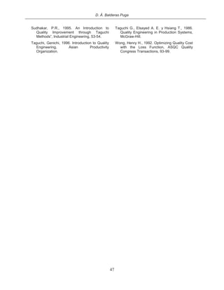 Modelo taguchi en un aula | PDF