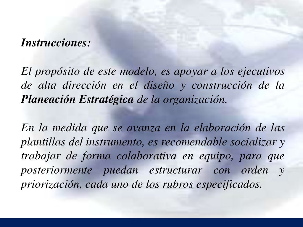 Modelo TMP para la Dirección Estratégica de las Organizaciones, v 2.5