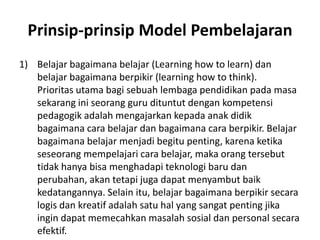 Model pembelajaran