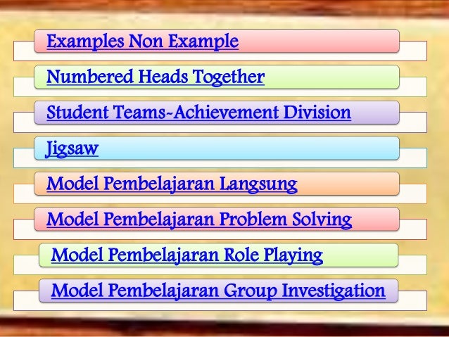 Ppt Model pembelajaran