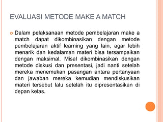 Model pembelajaran make a match | PPTX