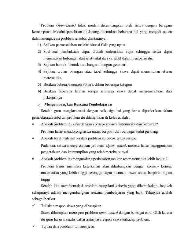 Model pembelajaran matematika