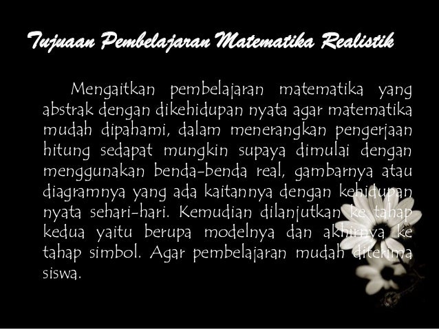 Model pembelajaran matematika realistik indonesia ( pmri) jadi