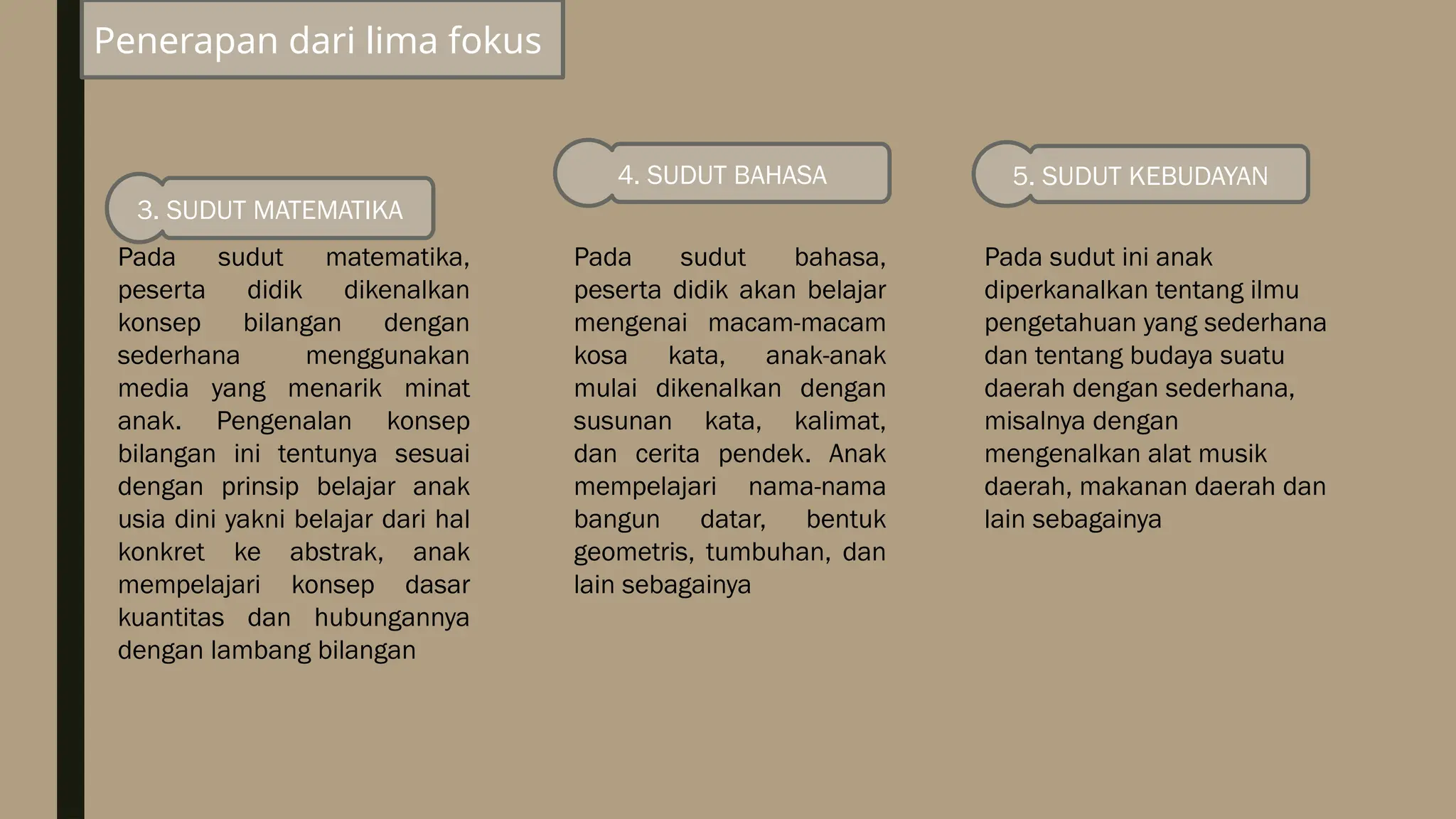 Model pembelajaran sudut-sudut kegiatan anak usia dini.pptx | Free Download