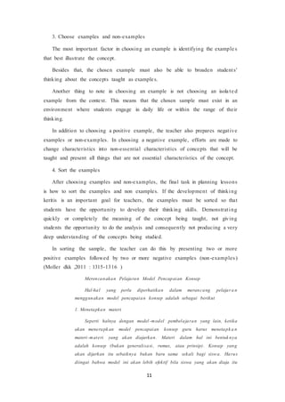 Examples Adalah Model pencapaian konsep | DOCX