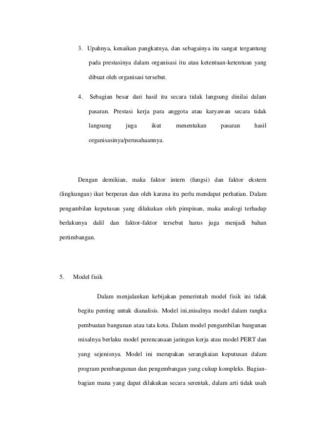 Model pengambilan keputusan Model pengambilan keputusan