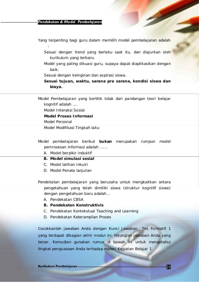 Model pengembangan pembelajaran Model pengembangan pembelajaran