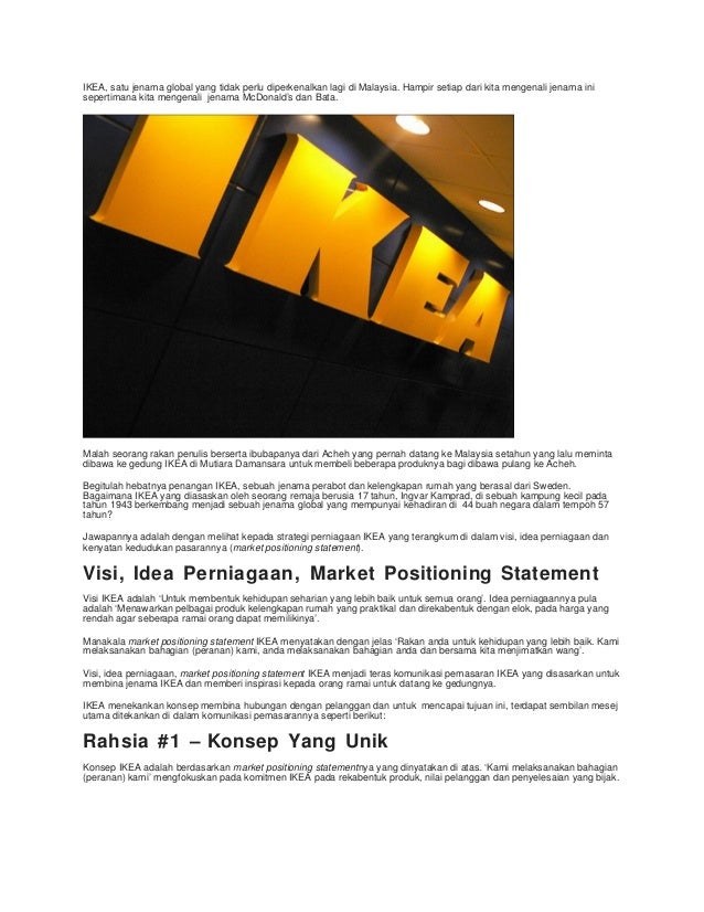 Model perniagaan ikea