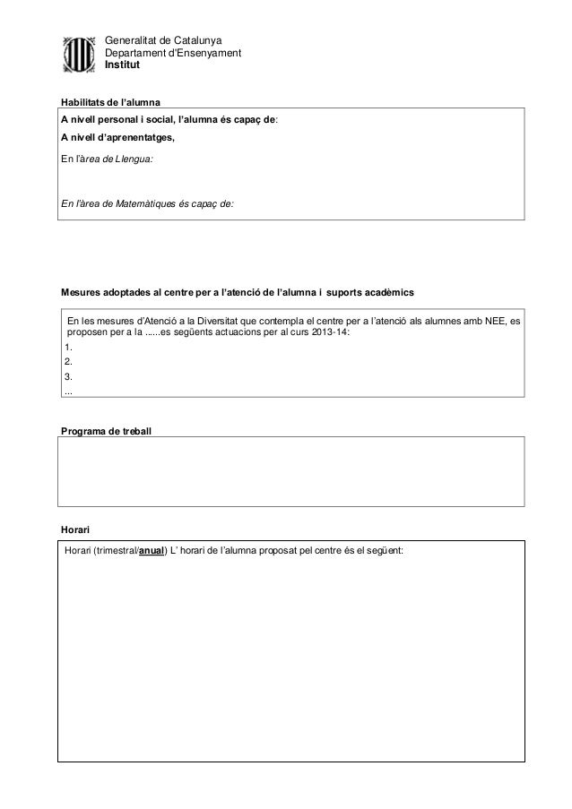 Model pla individualitzat