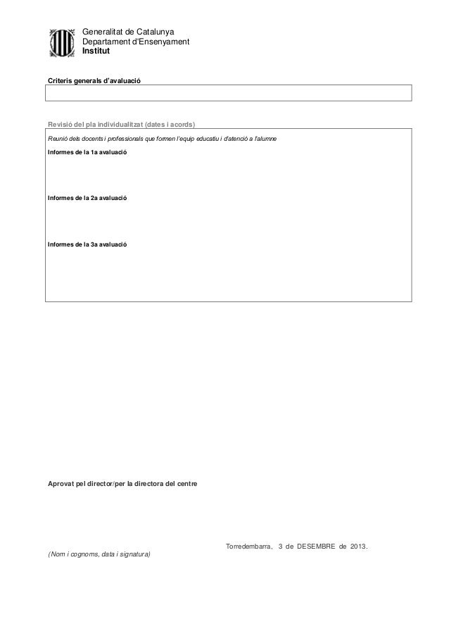 Model pla individualitzat