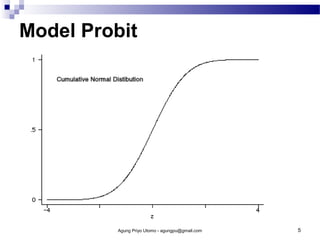Model Probit

Agung Priyo Utomo - agungpu@gmail.com

5

 