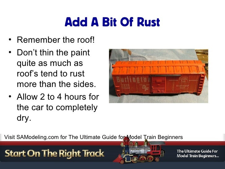 Model railroads realistic weathering in 6 simple steps