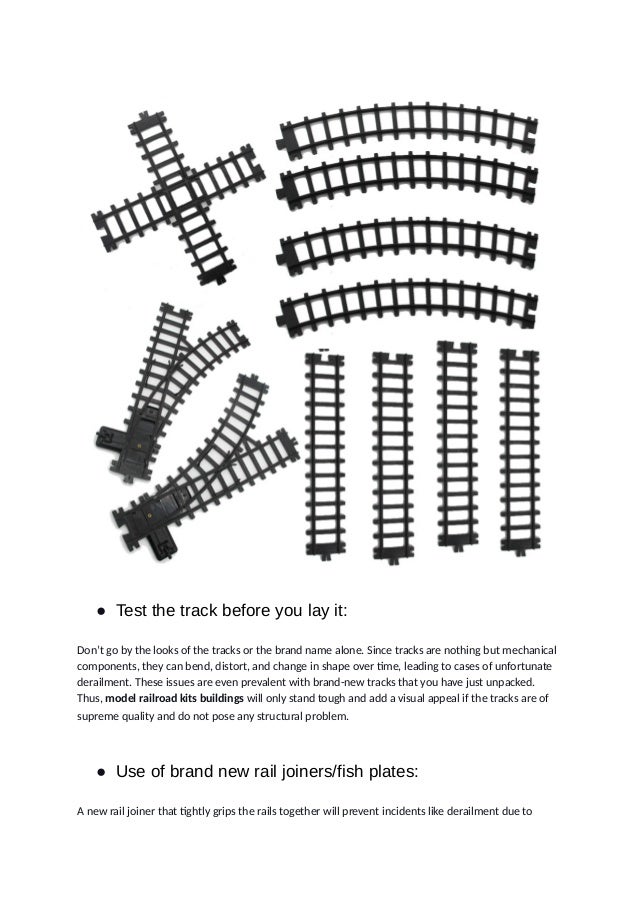 Model railroad track laying tips and techniques