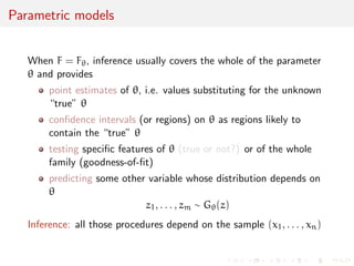 X1 + . . . + Xn 
n 
- E[X] 

 
dist. 
! N(0, 2) 
[proof: see Terry Tao's What's new, 5 January 2010] 
Continuity Theorem 
If 
Xn 
dist. 
! a 
and g is continuous at a, then 
g(Xn) 
dist. 
! g(a) 
 
