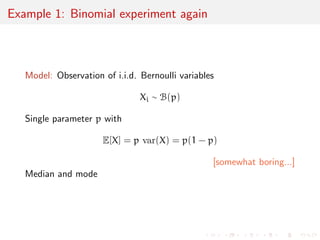 X1 + . . . + Xn 
n 
- E[X] 

 
dist. 
! N(0, 2) 
[proof: see Terry Tao's What's new, 5 January 2010] 
Slutsky's Theorem 
If Xn, Yn, Zn converge in distribution to X, a, and b, respectively, 
then 
XnYn + Zn 
dist. 
! aX + b 
 