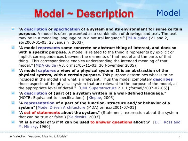 Models And Meanings