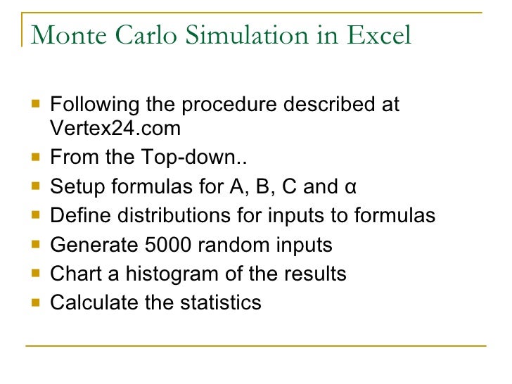 models and uncertainty simtools excel