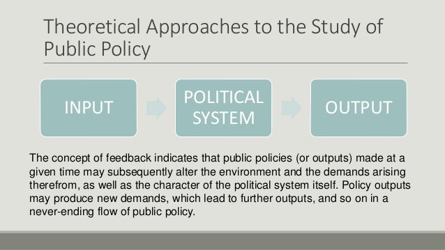 Models Approaches of Public Policy
