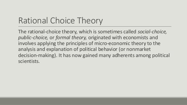 rational choice theory political science