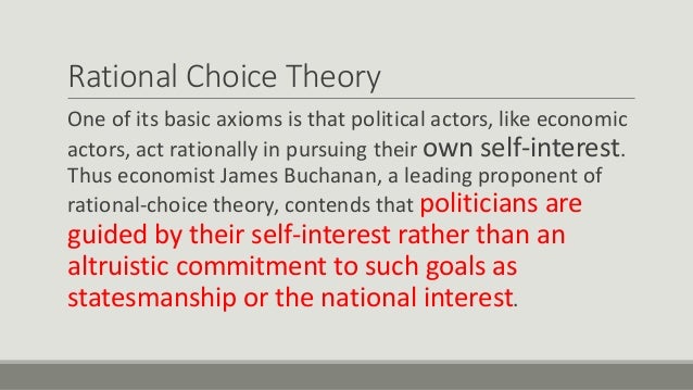 What are some examples of rational self-interest?