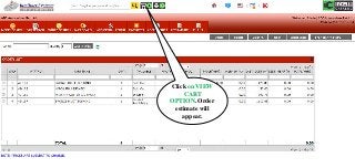 Click on VIEW
CART
OPTION. Order
estimate will
appear.
 