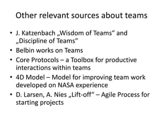 Models for forming teams | PDF