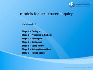 Models for structured inquiry | PPT