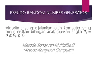 Generator Angka Model dan Simulasi | PPTX