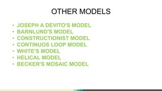 Models of communication | PPTX