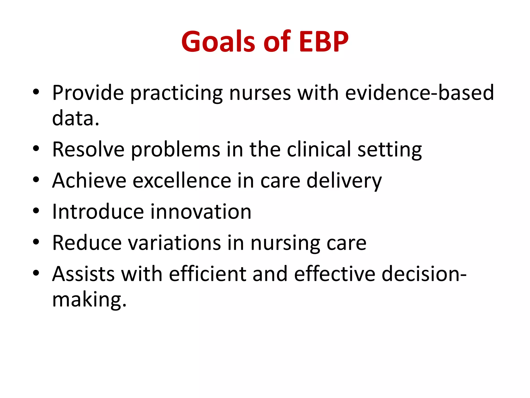 Models of Evidence Base Practice PPT use in ANP, Education subject | PPT