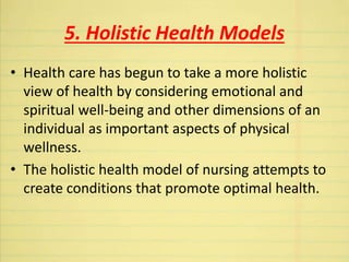 Models of health and illness | PPTX