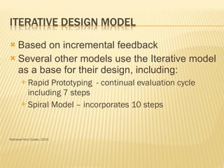 Models of Instructional Design | PPS