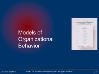 McGraw-Hill/Irwin © 2002 The McGraw-Hill Companies, Inc., All Rights Reserved. 2-1
Models of
Organizational
Behavior
 
