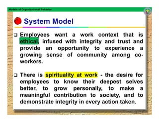 Models Of Organizational Behavior | PDF