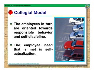Models of Organizational Behavior




            The employees in turn
            are oriented towards
            respo...