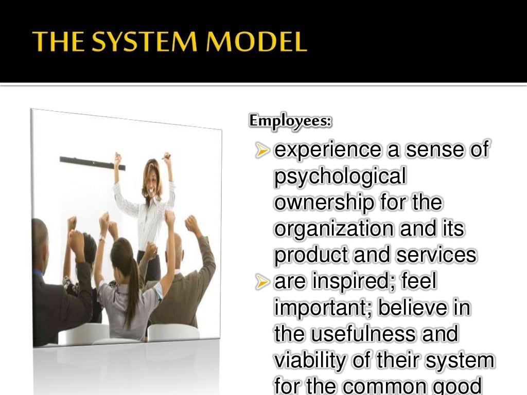 Models of organizational behavior The System Model