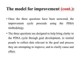 Models of Quality in healthcare********* | PPTX