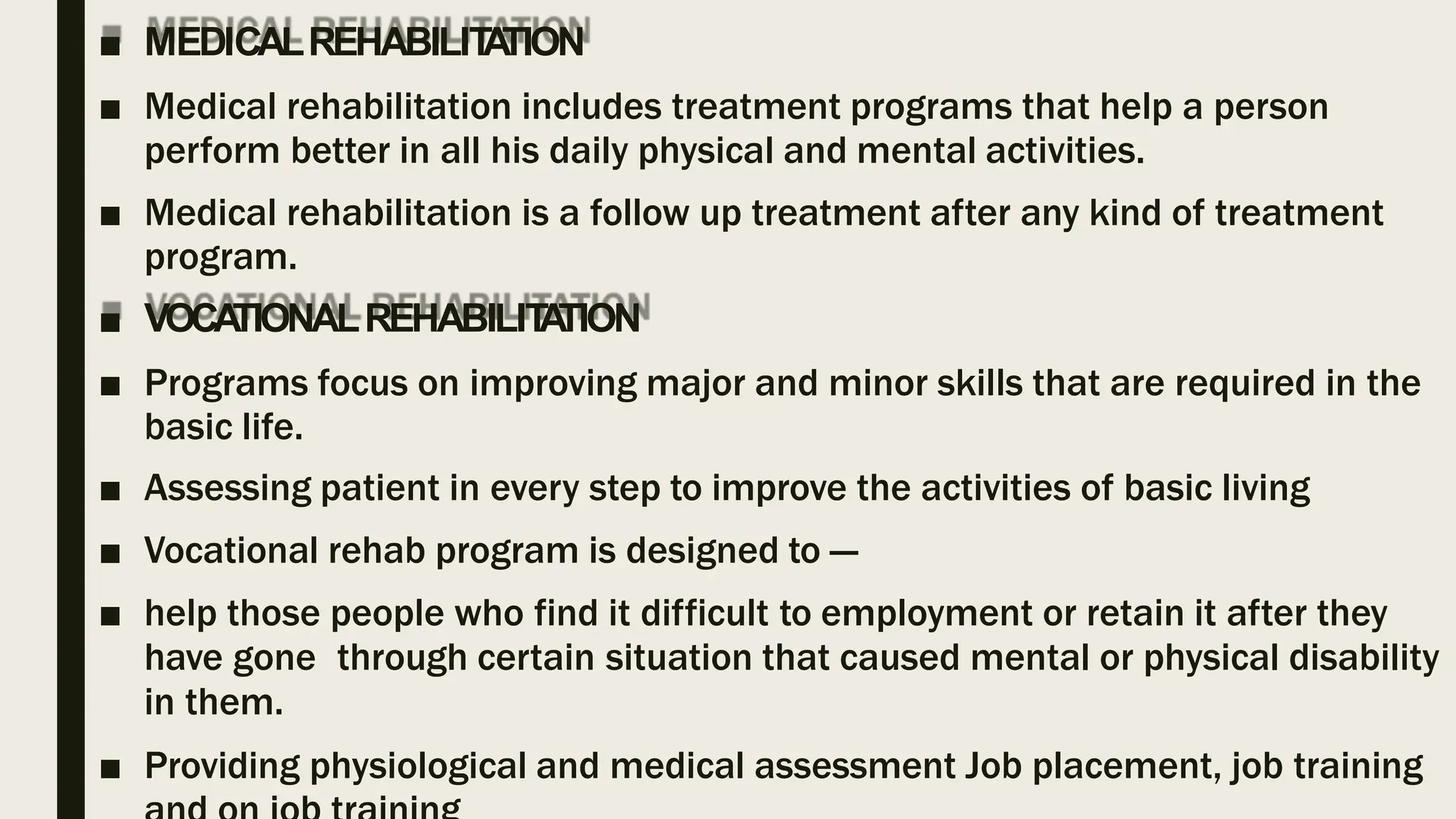 models of rehabilitation - community based rehabilitation | PPTX