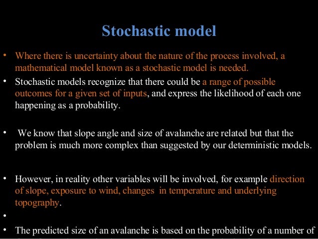 models of spatial process by sushant deterministic model example