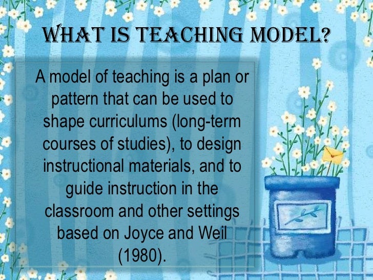 Models of teaching