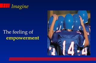 Imagine



The feeling of
 empowerment
 