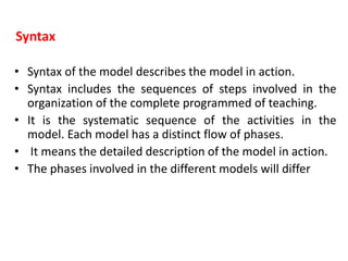 Modelsofteaching | PPT