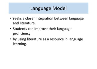 MODELS OF TEACHING LITERATURE IN ENGLISH | PDF
