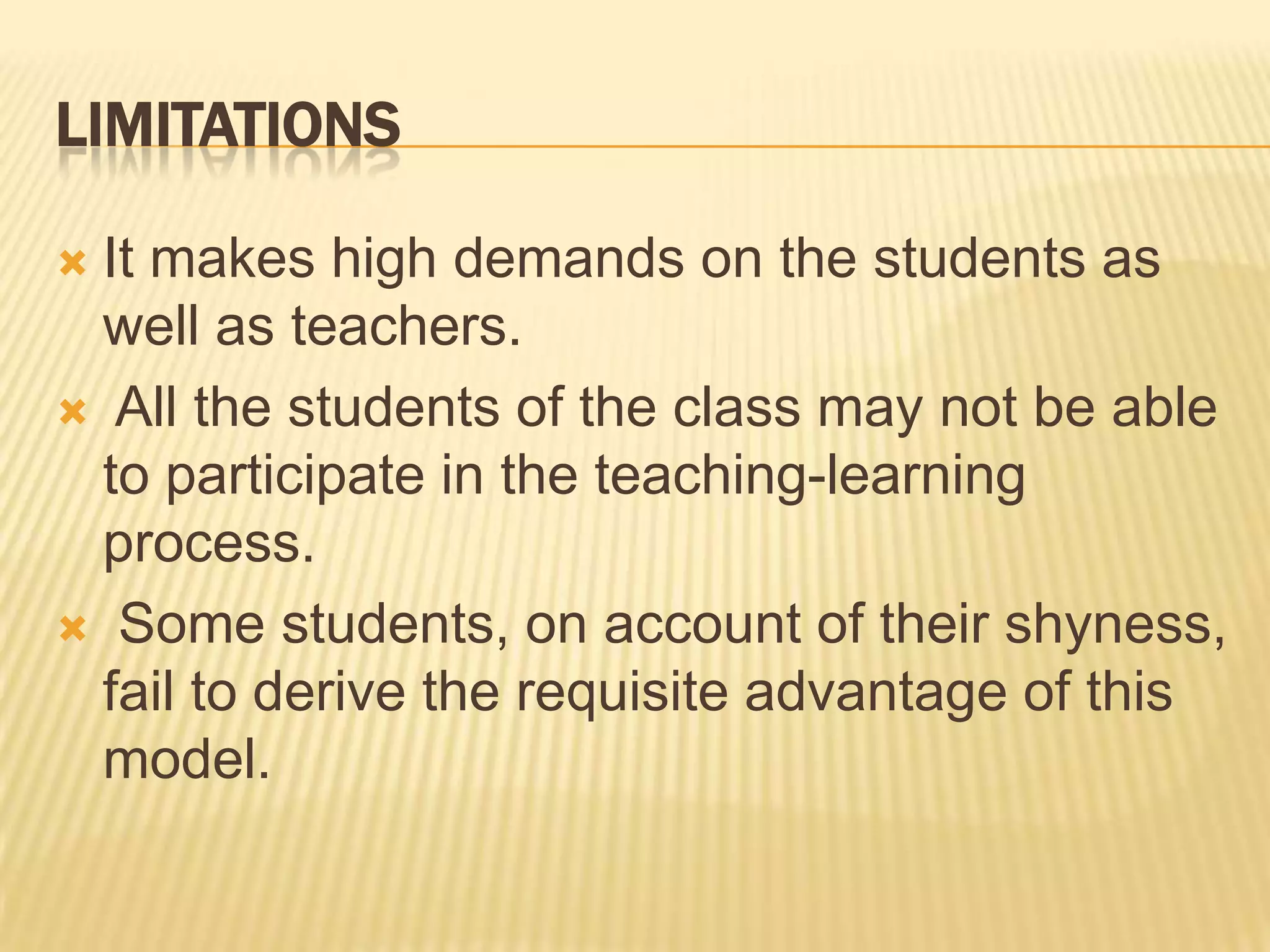 Models of teaching ppt PPT