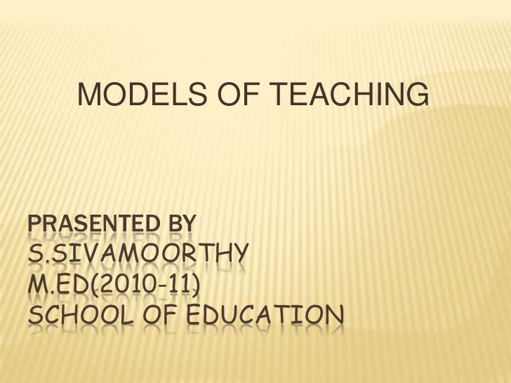 models of teaching ppt