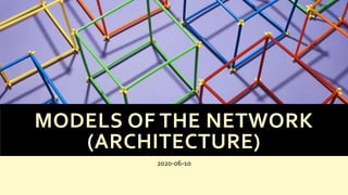 MODELS OF THE NETWORK
(ARCHITECTURE)
2020-06-10
 